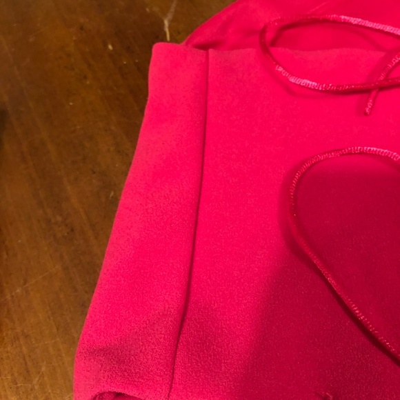 Forever 21 size medium pink lace up corset top - lined , new or like new - Picture 3 of 6